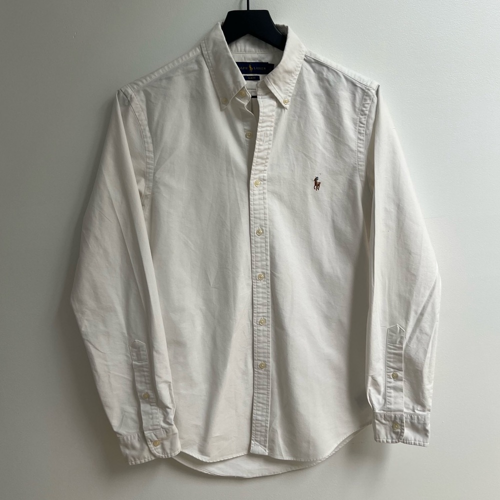 Polo Ralph Lauren Men's White Button-Down Shirt